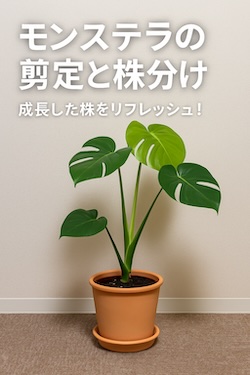 モンステラ　IKEAにて購入当初の写真　アイキャッチ画像